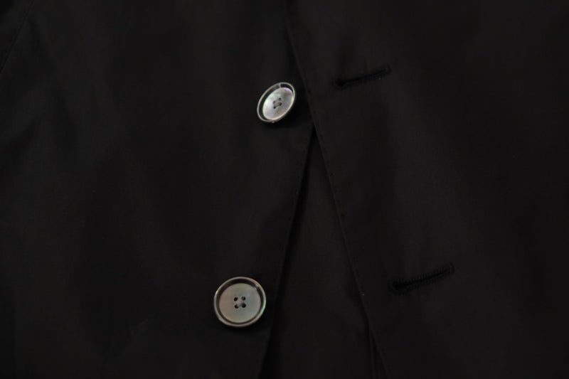Dolce &amp; Gabbana TAORMINA, blazer noir à simple boutonnage