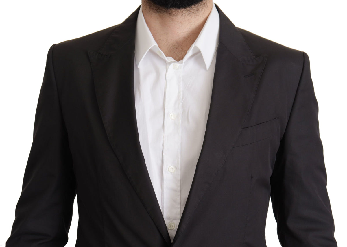 Dolce &amp; Gabbana TAORMINA, blazer noir à simple boutonnage