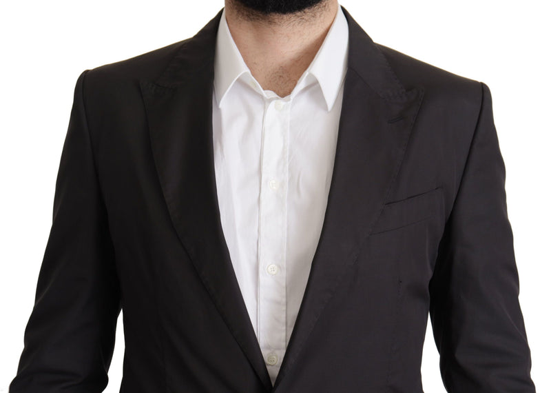 Dolce &amp; Gabbana TAORMINA, blazer noir à simple boutonnage