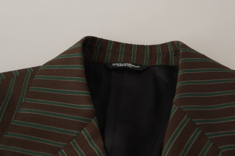 Dolce &amp; Gabbana Blazer à double boutonnage avec rayures multicolores