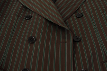 Dolce & Gabbana Blazer à double boutonnage avec rayures multicolores