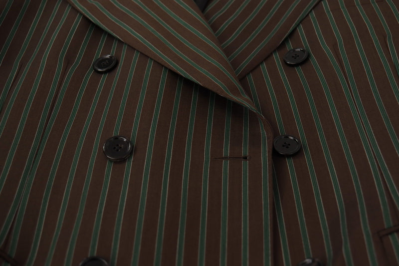 Dolce &amp; Gabbana Blazer à double boutonnage avec rayures multicolores