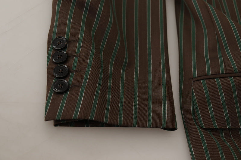 Dolce &amp; Gabbana Blazer à double boutonnage avec rayures multicolores