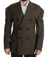 Dolce &amp; Gabbana Blazer à double boutonnage avec rayures multicolores