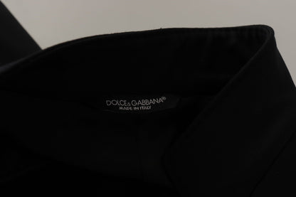 Dolce & Gabbana Zwarte Wollen Enkellaags Jas Heren Blazer