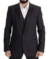 Dolce &amp; Gabbana Blazer MARTINI bleu foncé à simple boutonnage