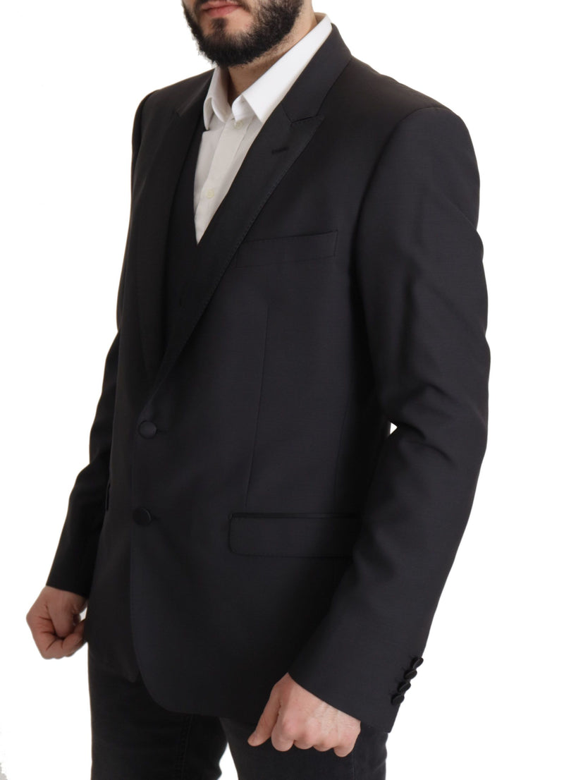 Dolce &amp; Gabbana Blazer MARTINI bleu foncé à simple boutonnage