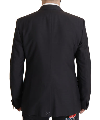 Dolce & Gabbana donkerblauwe, enkelgeknopte MARTINI blazer