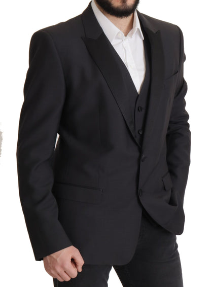Dolce & Gabbana donkerblauwe, enkelgeknopte MARTINI blazer
