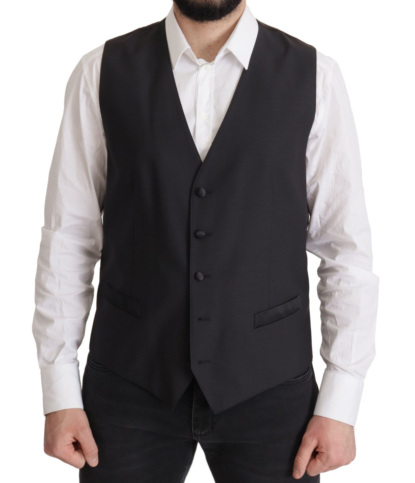 Dolce & Gabbana donkerblauwe, enkelgeknopte MARTINI blazer