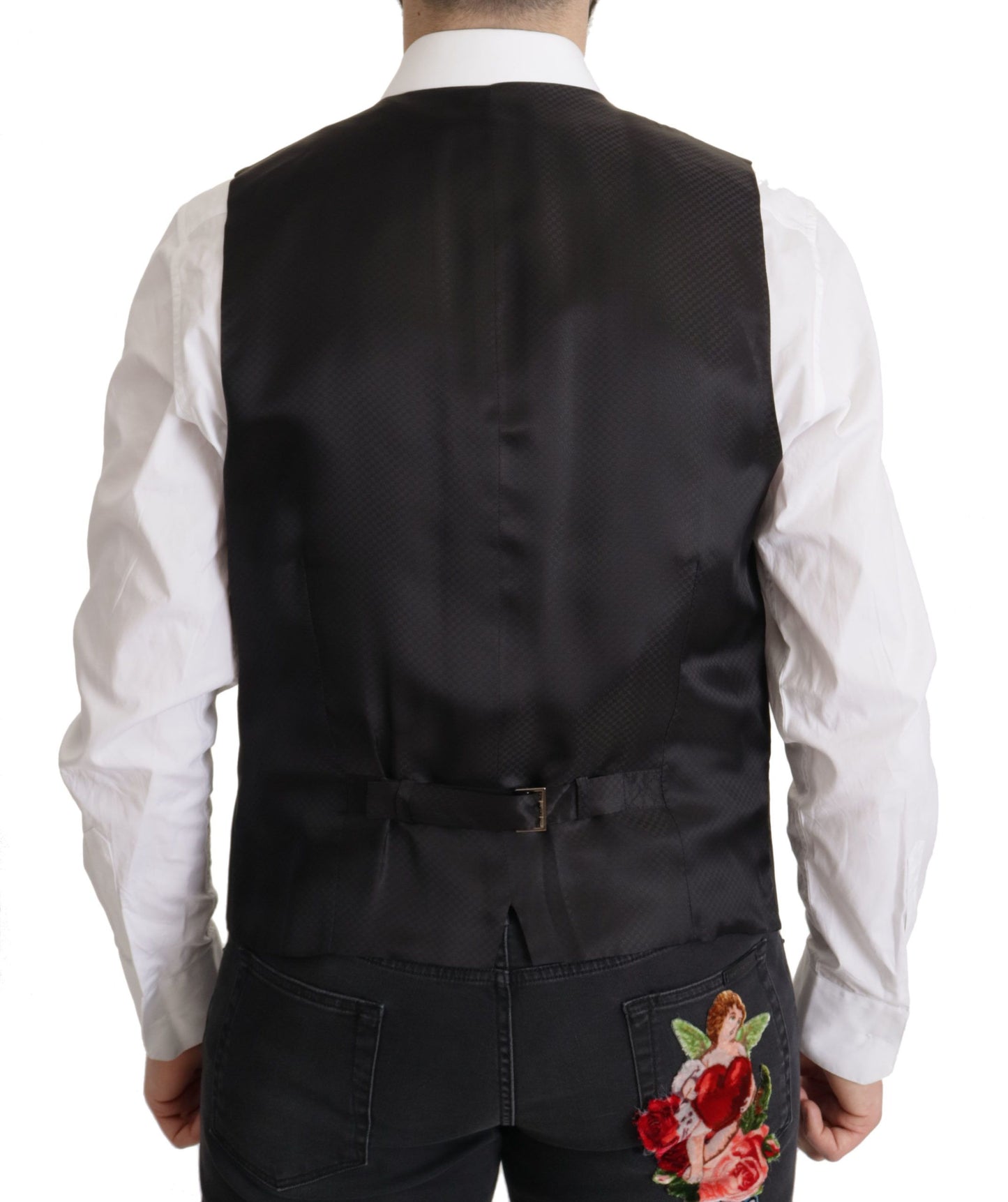 Dolce & Gabbana donkerblauwe, enkelgeknopte MARTINI blazer