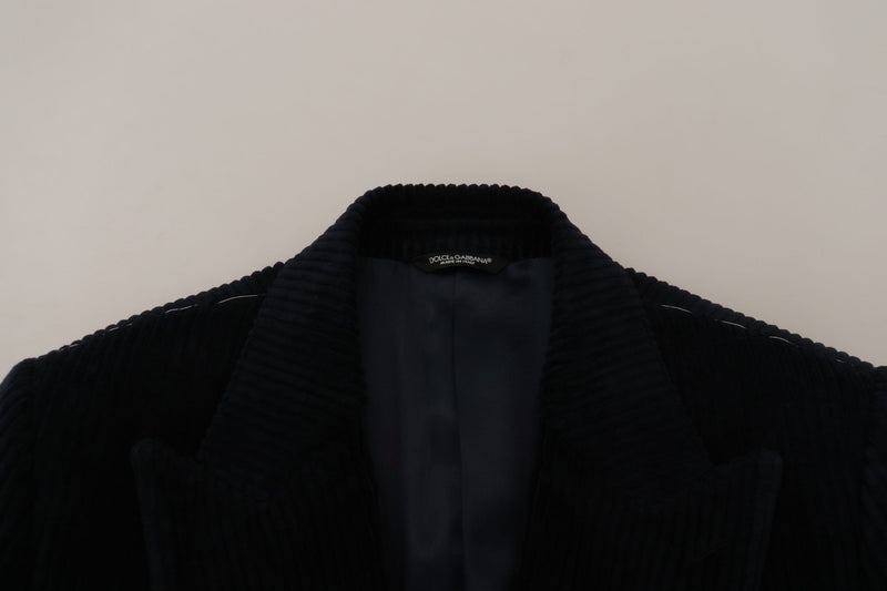 Dolce & Gabbana Zwarte Katoenen Lange Cardigan Jas voor Heren