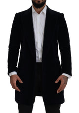Dolce & Gabbana Cardigan long en coton noir, veste pour homme