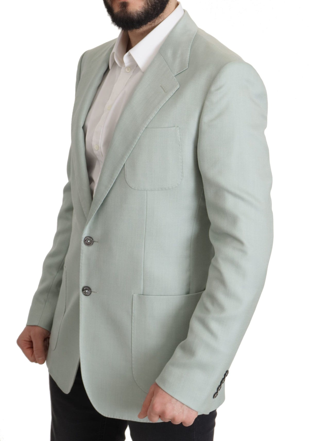 Dolce &amp; Gabbana Veste de blazer en cachemire verte