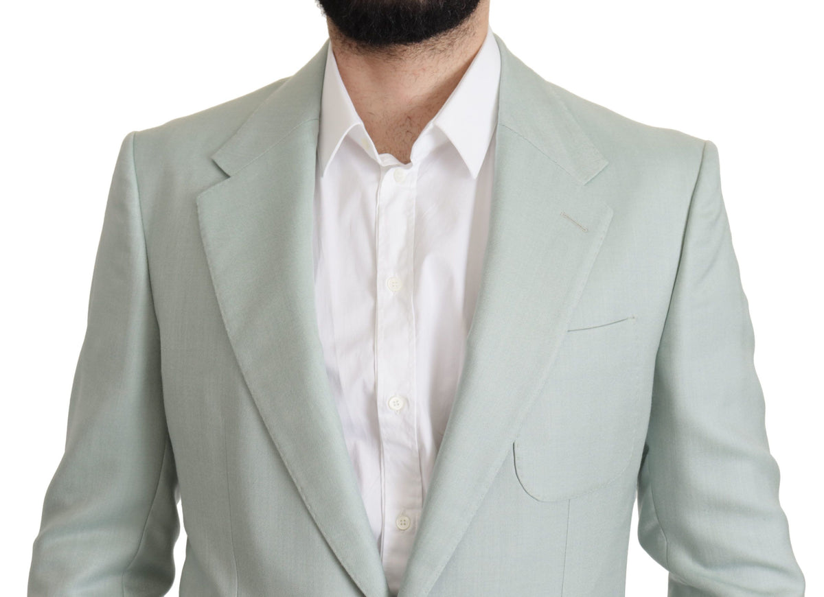 Dolce &amp; Gabbana Veste de blazer en cachemire verte