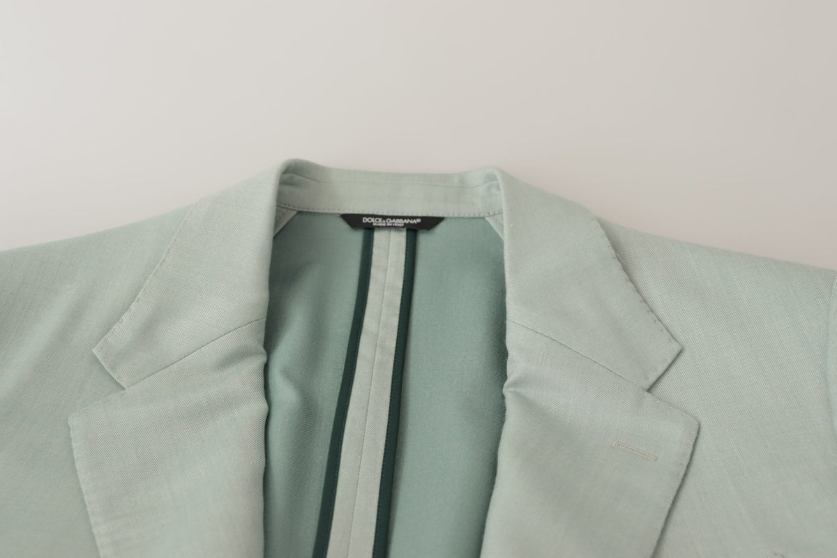 Dolce &amp; Gabbana Veste de blazer en cachemire verte