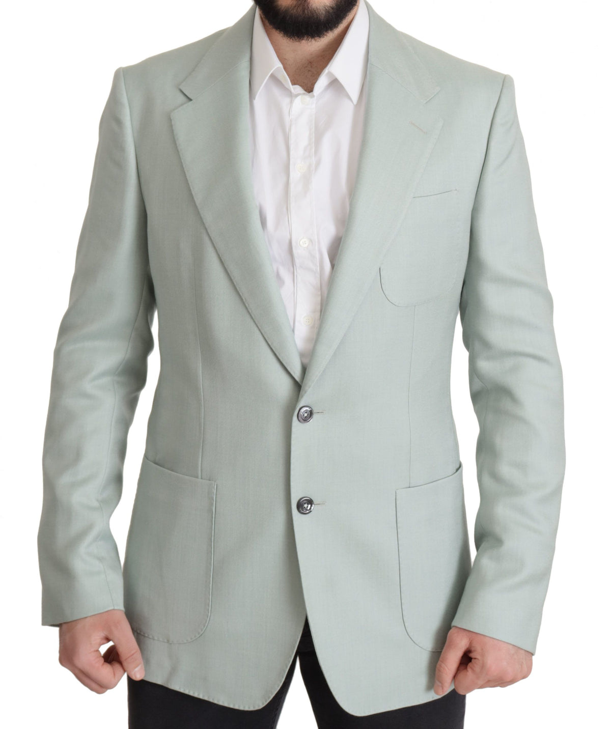 Dolce &amp; Gabbana Veste de blazer en cachemire verte