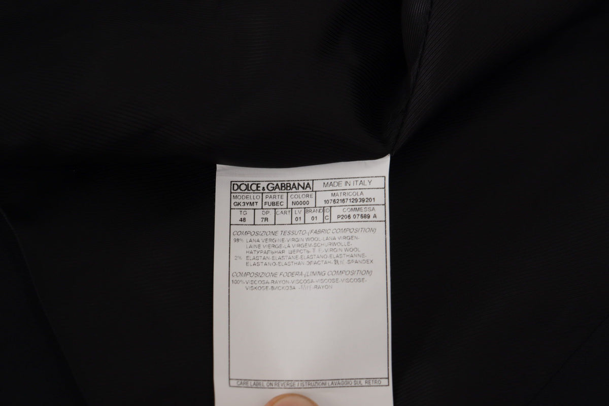 Dolce & Gabbana MARTINI Black Blazer and Vest 2 Piece Suit