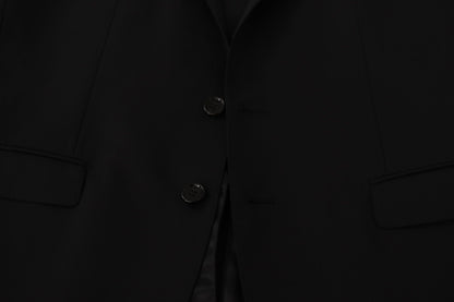 Dolce & Gabbana Veste noire à simple boutonnage MARTINI Blazer