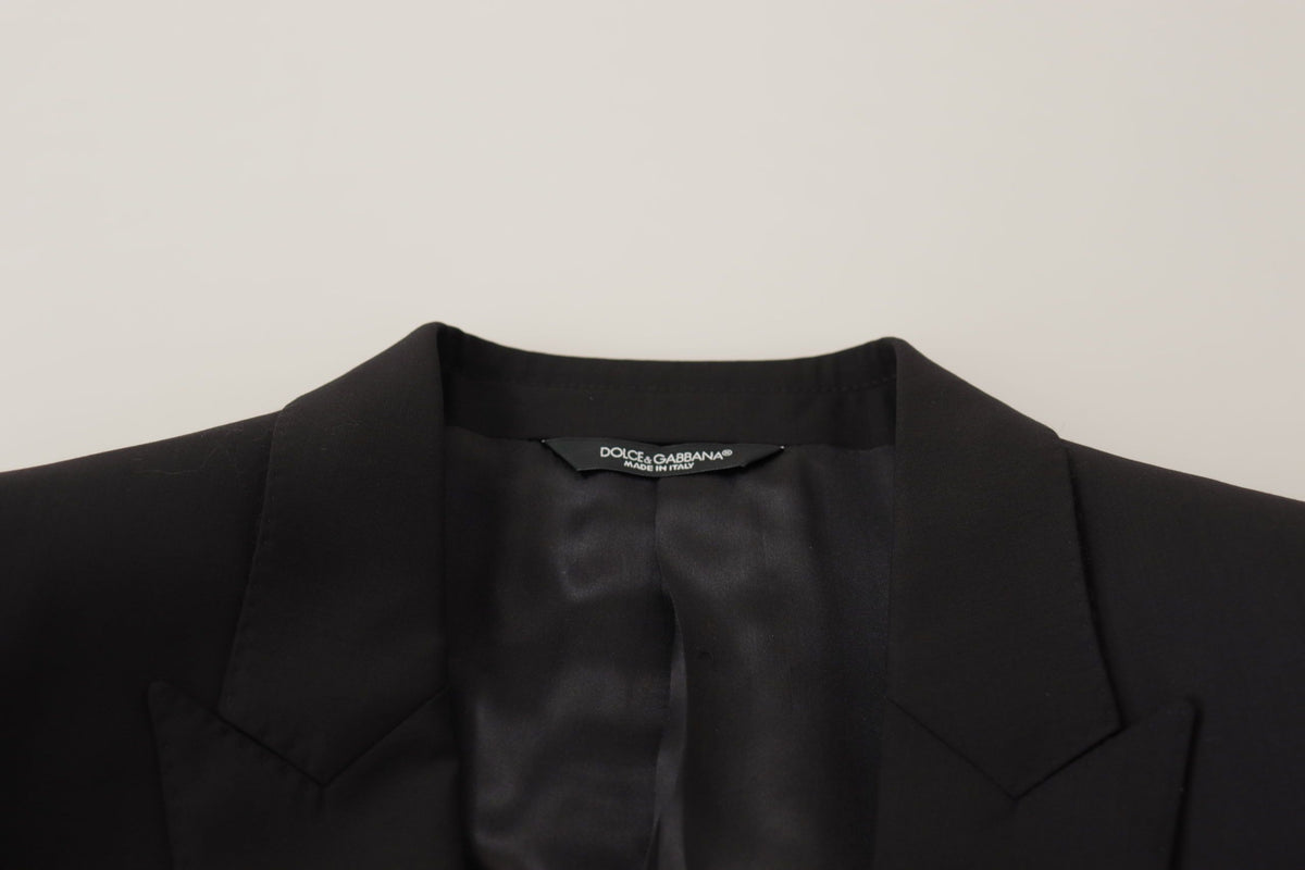 Dolce &amp; Gabbana Veste noire à simple boutonnage MARTINI Blazer