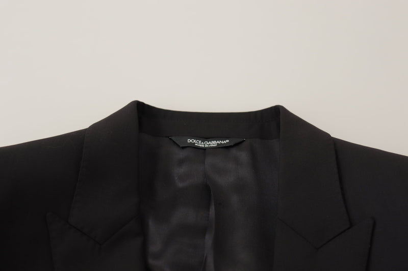 Dolce &amp; Gabbana Veste noire à simple boutonnage MARTINI Blazer