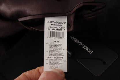 Dolce & Gabbana Blazer noir en laine à simple boutonnage v