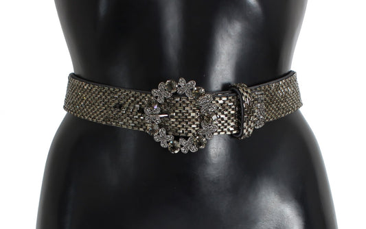 Dolce &amp; Gabbana Crystal Buckle Pailletten Taille Riem