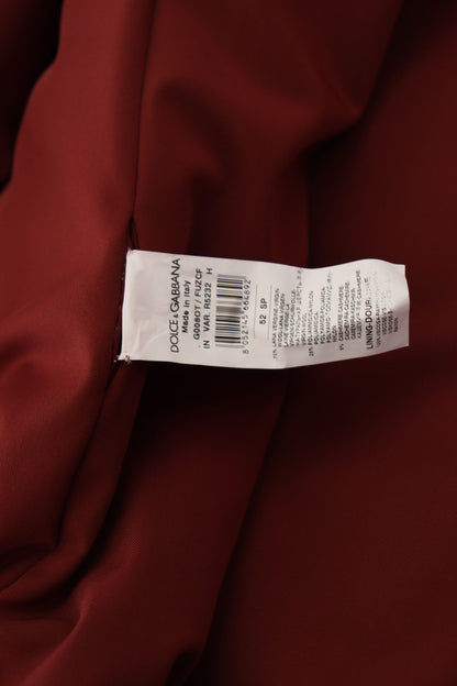 Dolce & Gabbana, manteau-veste rouge en laine à double boutonnage