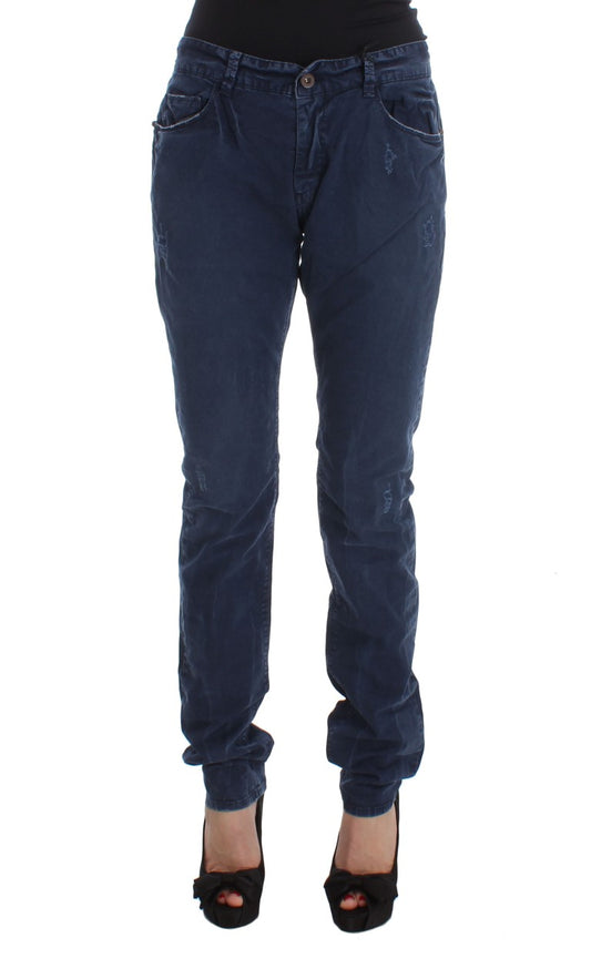 Costume National - Jeans en coton mélangé bleu