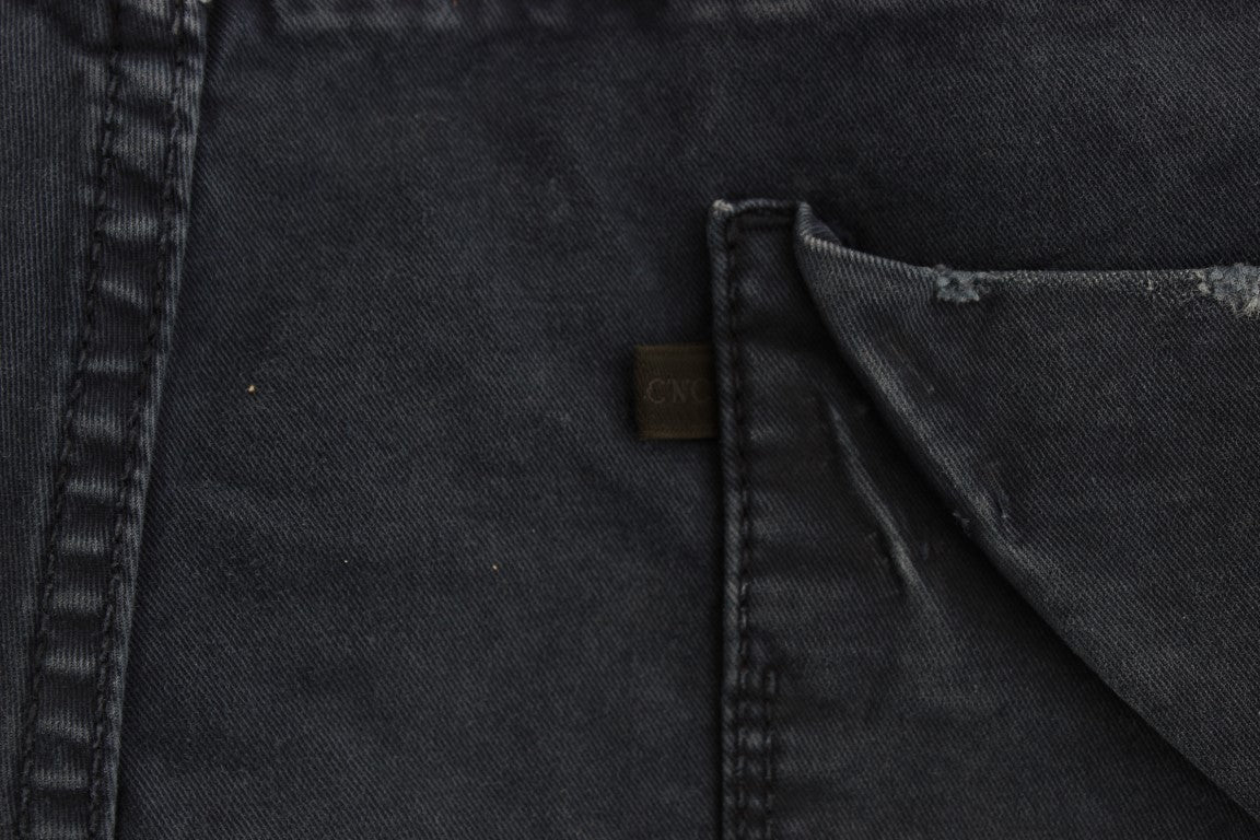 Costume National - Jeans en coton mélangé bleu