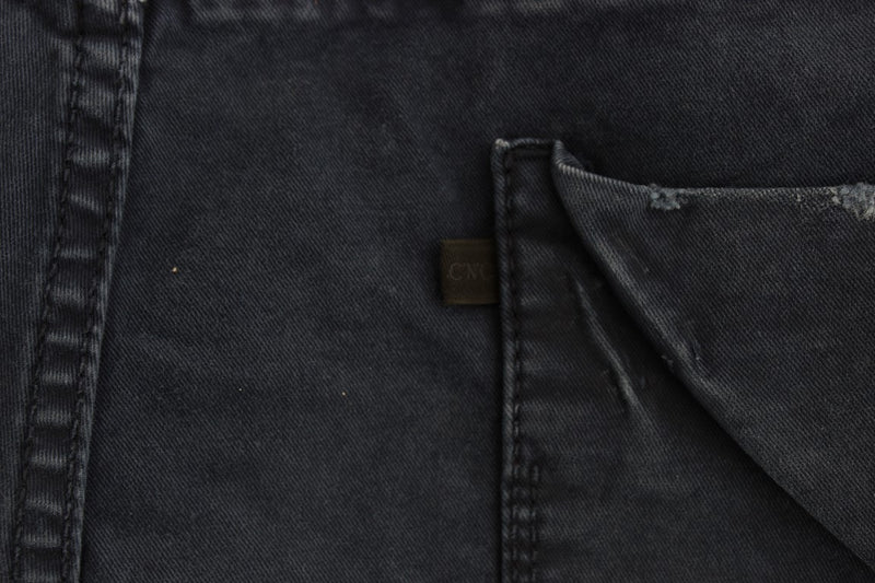 Costume National - Jeans en coton mélangé bleu