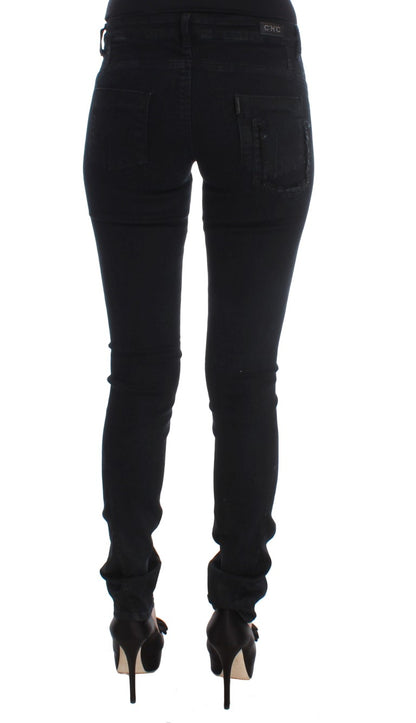 Costume National - Jeans slim en coton noir