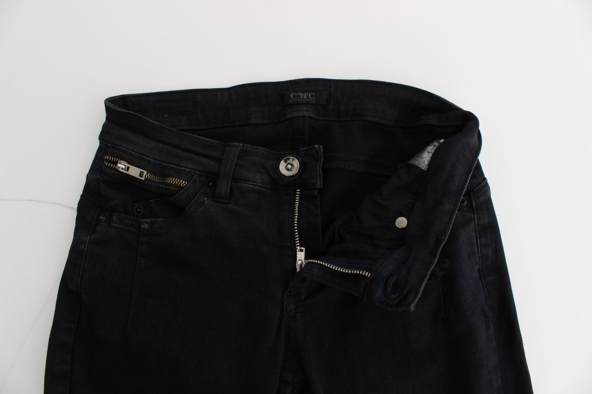 Costume National - Jeans slim en coton noir