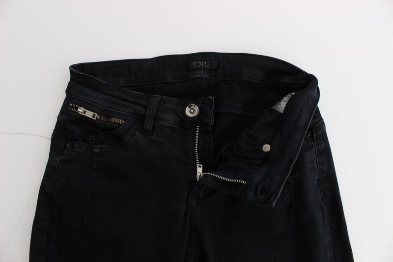 Costume National - Jeans slim en coton noir