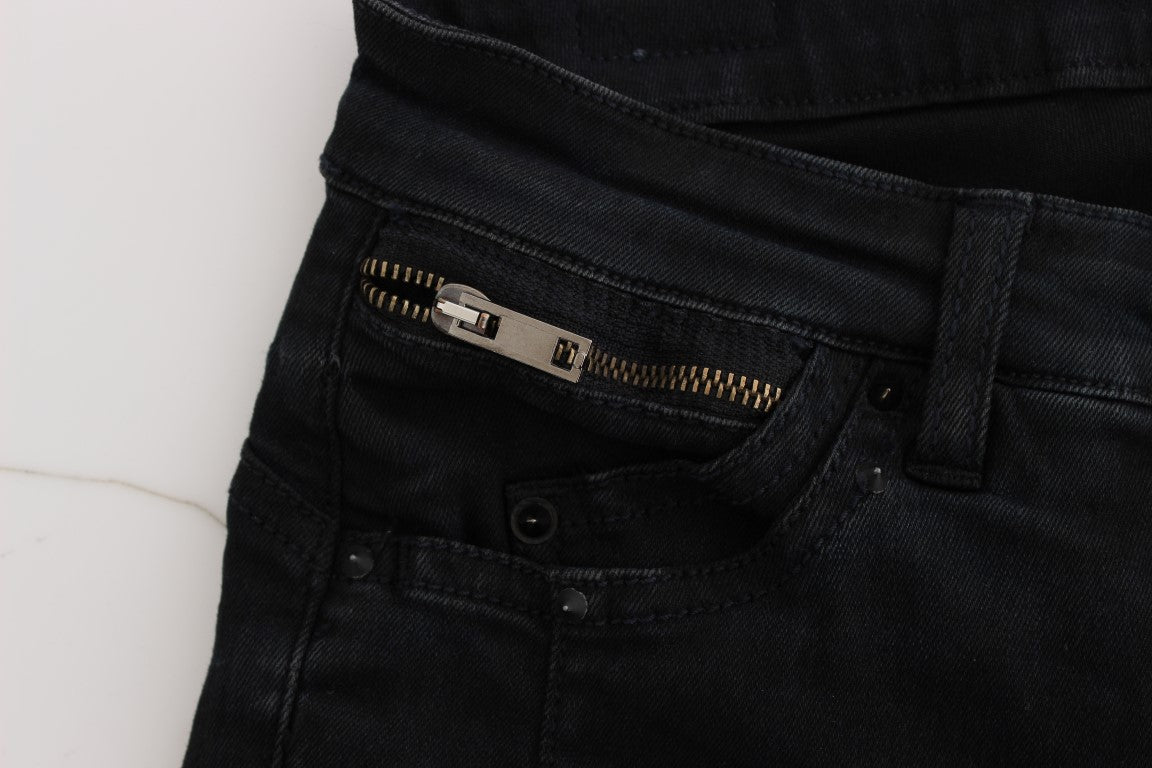 Costume National - Jeans slim en coton noir