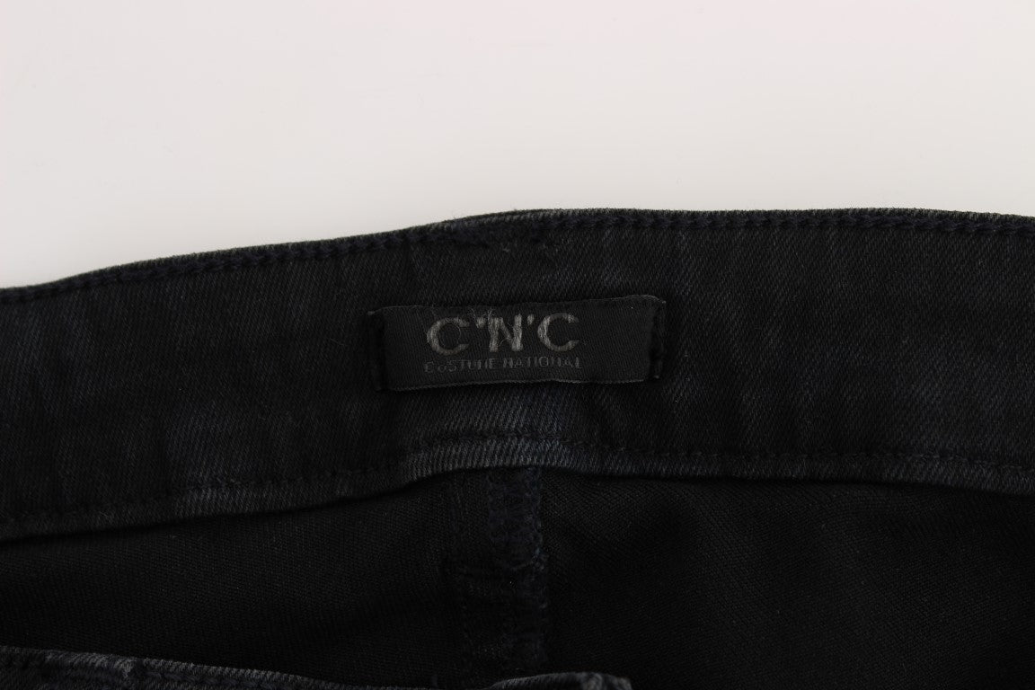 Costume National - Jeans slim en coton noir