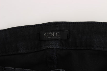 Costume National - Jeans slim en coton noir