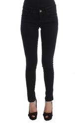 Costume National - Jeans slim en coton noir