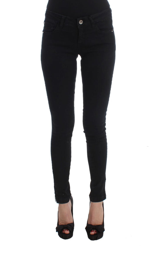 Costume National - Jeans slim en coton noir
