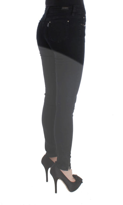 Costume National - Jeans slim en coton noir