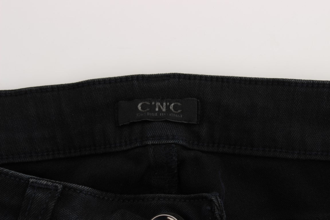 Costume National - Jeans slim en coton noir