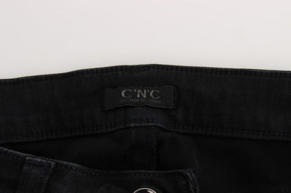 Costume National - Jeans slim en coton noir