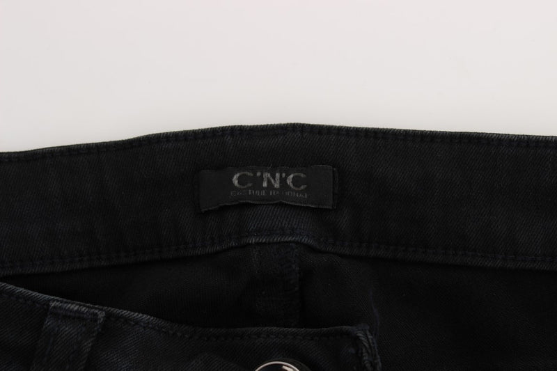 Costume National - Jeans slim en coton noir