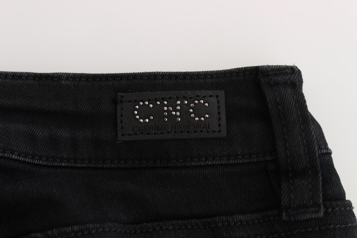 Costume National - Jeans slim en coton noir
