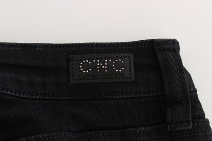 Costume National - Jeans slim en coton noir