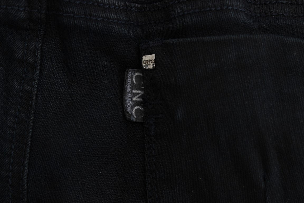 Costume National - Jeans slim en coton noir