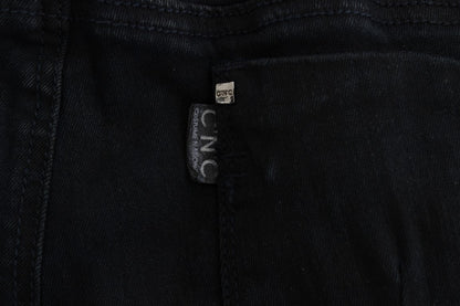 Costume National - Jeans slim en coton noir