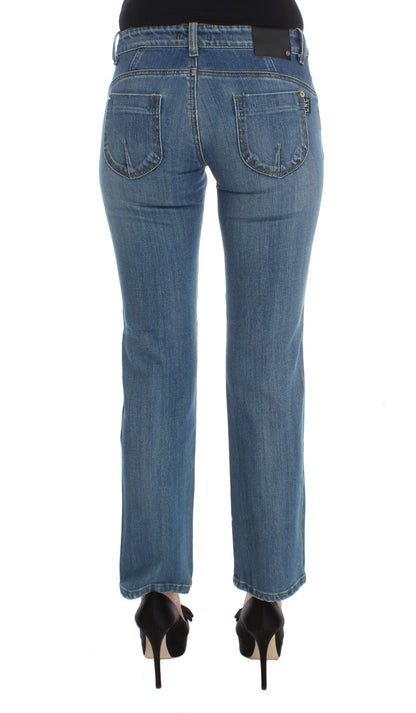 Costume National - Jean slim et court en coton bleu