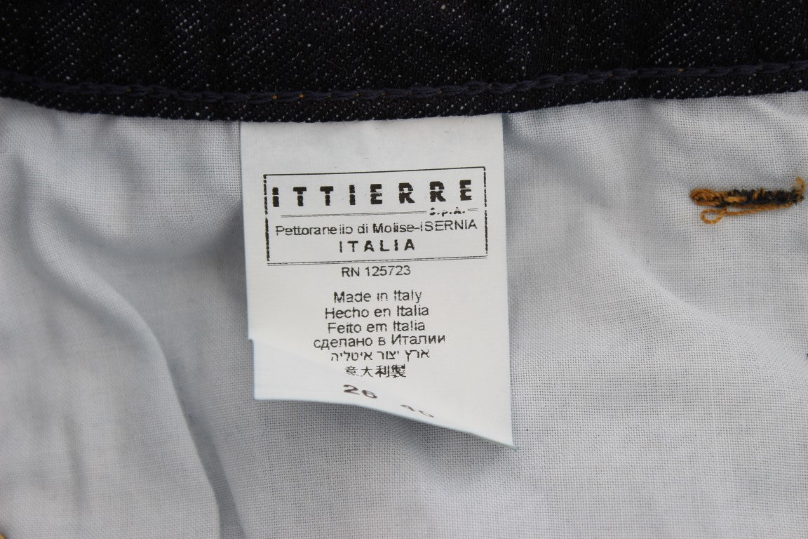 Costume National - Jean slim à coupe bootcut en coton bleu