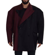 Dolce & Gabbana Bordeaux Polyester Jacket Double-Breasted